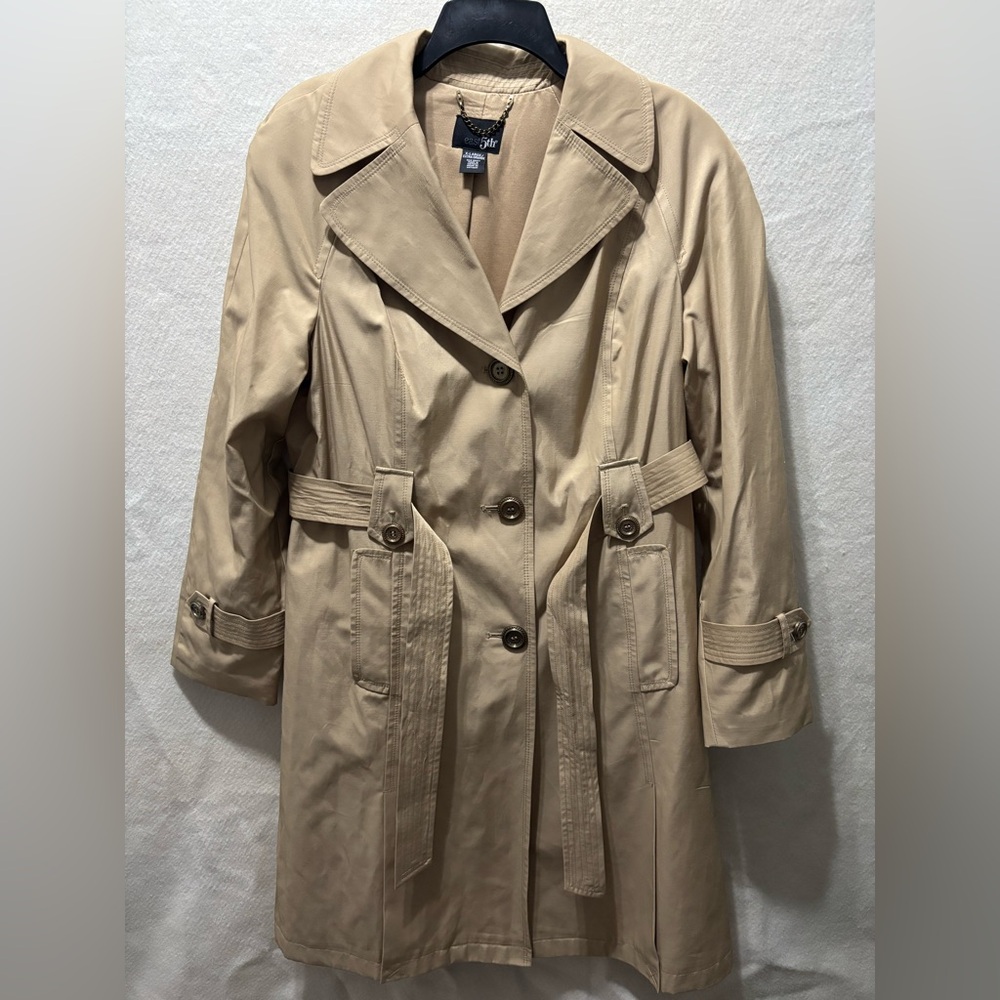 East 5th Fisherman Coastal Long Tan XL Trench Coat
